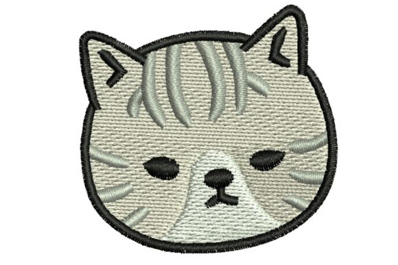 Cat Face Embroidery Design Review for Small Business Merchandise