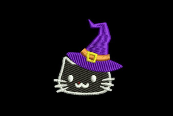 Cute Black Halloween Kitty: A Seasonal Embroidery Designer’s Review