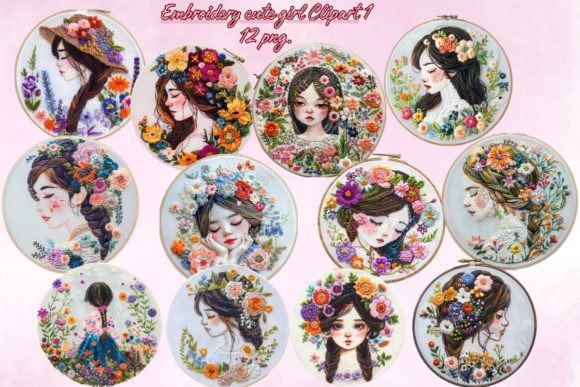 Embroidery Cute Girl Clipart1: A Merch Review
