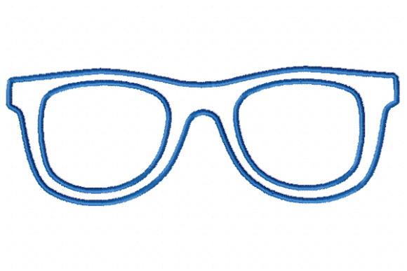 Glasses Embroidery Design Review for Boutique Sweatshirts