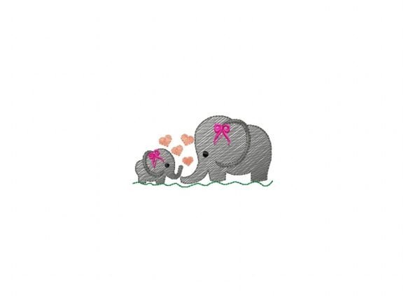 Mom and Baby Elephant with Heart: A Designer Review