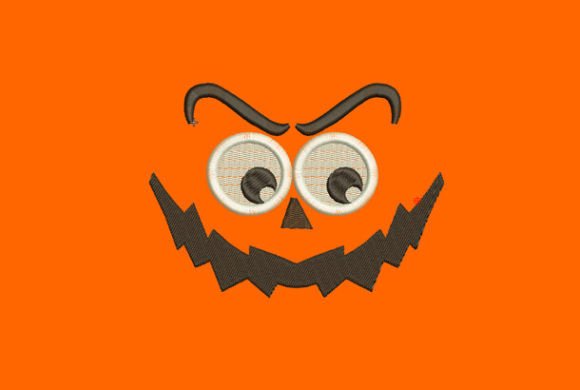 Pumpkin Face: A Seasonal Touch for Personalized Embroidery Gifts